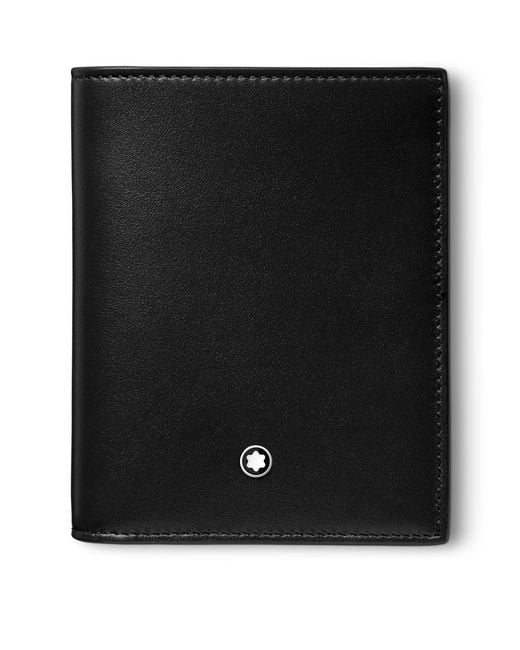 Montblanc Black Leather Meisterstück Wallet for men