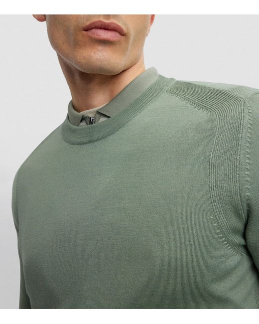 Boss Green Wool-Blend Sweater for men