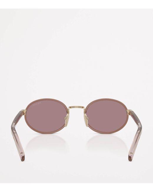 Prada Pink Metal Pr B56S Sunglasses