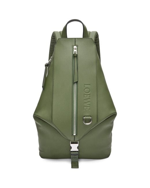 Loewe Green Convertible Backpack for men