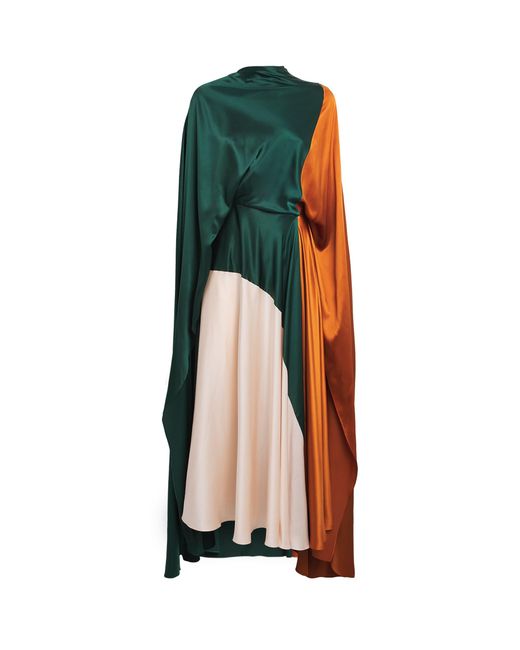 Roksanda Multicolor Silk Neolitsea Midi Dress