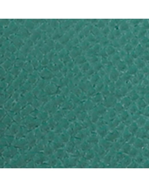 Santoni Green Leather Card Holder for men