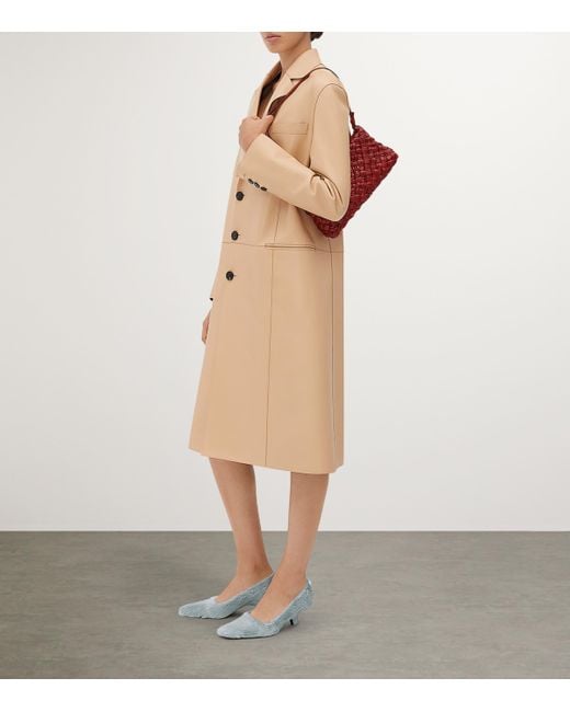 Bottega Veneta Red Leather Kalimero Cha-Cha Shoulder Bag