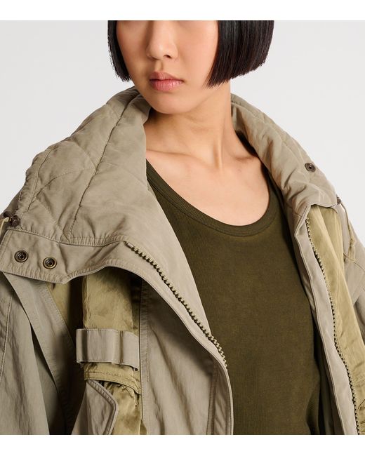 Balmain Green Twill Bomber Jacket