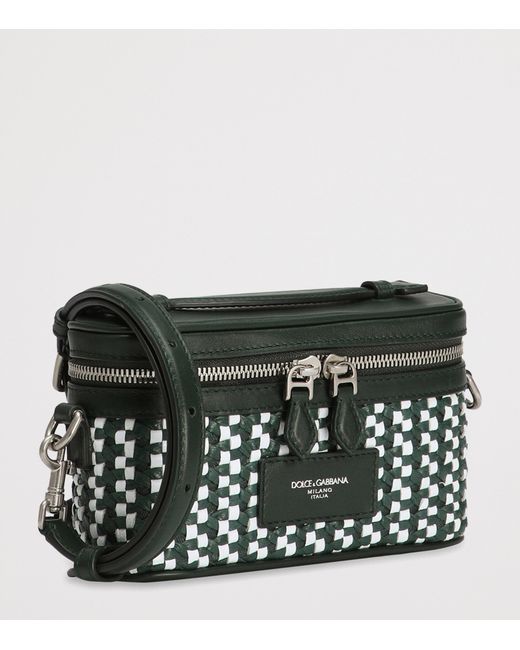 Dolce & Gabbana Black Leather Vanity Bag for men