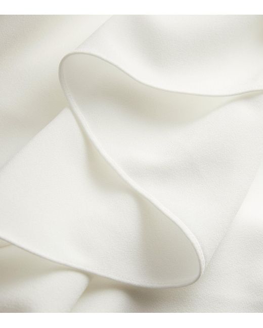 Roksanda White Asymmetric Pascale Midi Dress