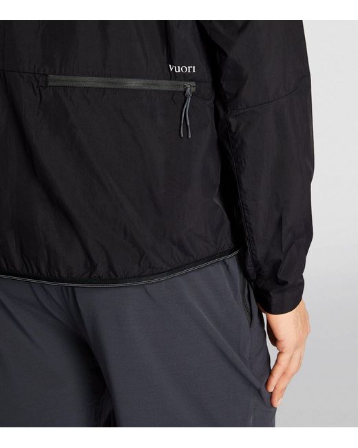vuori Black Water-repellent Packable Ronan Jacket for men