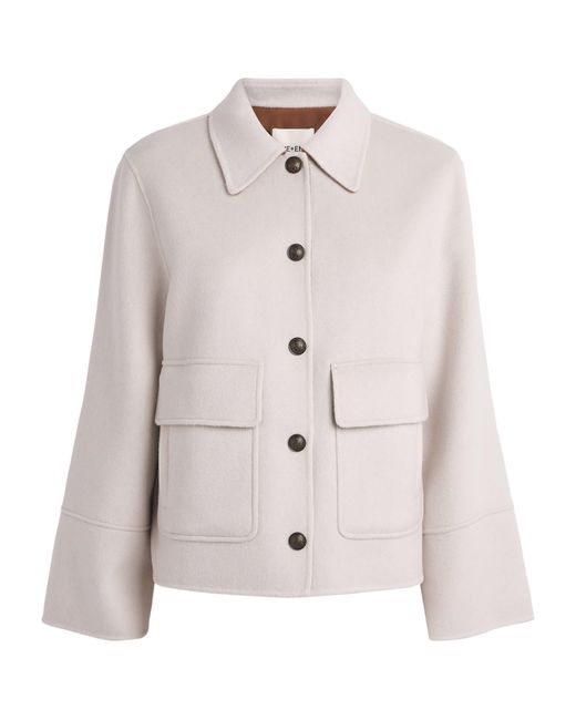 ME+EM White Wool-Cashmere Twin-Pocket Jacket