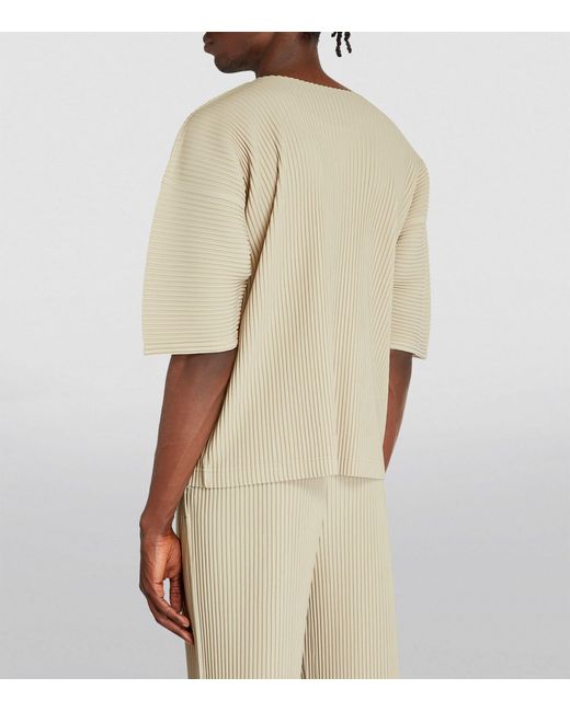 Homme Plissé Issey Miyake Natural Pleated T-shirt for men