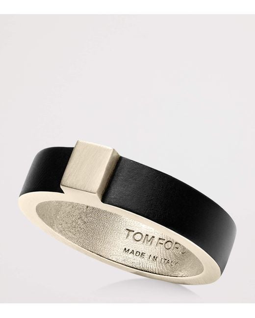 Tom Ford Black Thin Fera Ring