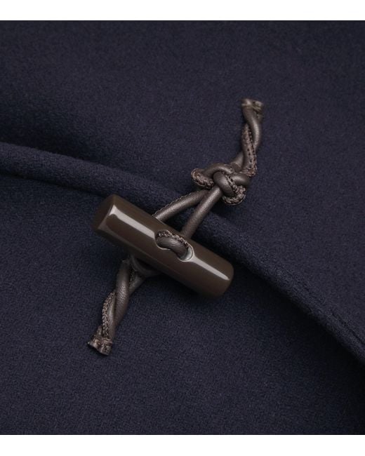 MAX&Co. Blue Wool-Blend Duffle Coat