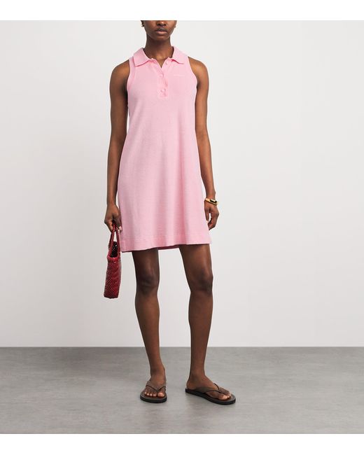 Hunza G Pink Towelling Tennis Mini Dress