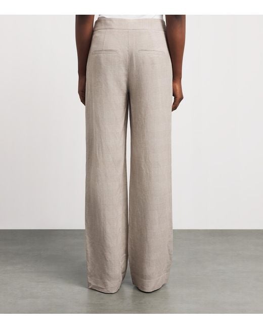 Veronica Beard Gray Plaid Broderick Trousers