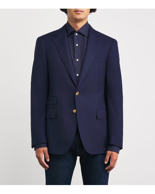 Ralph Lauren Blue Wool Blazer for men