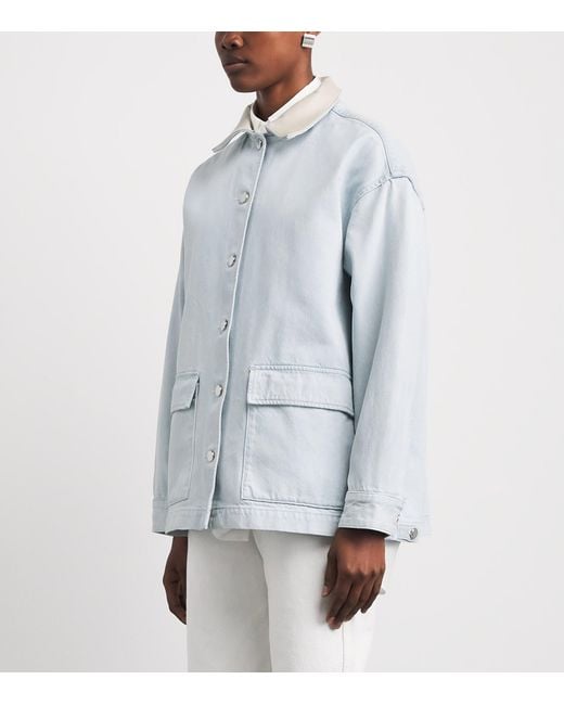 Agolde Blue X Maria Mcmanus Oversized Field Jacket