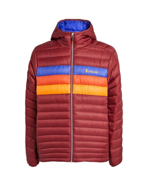 COTOPAXI Red Fuego Hooded Down Jacket for men