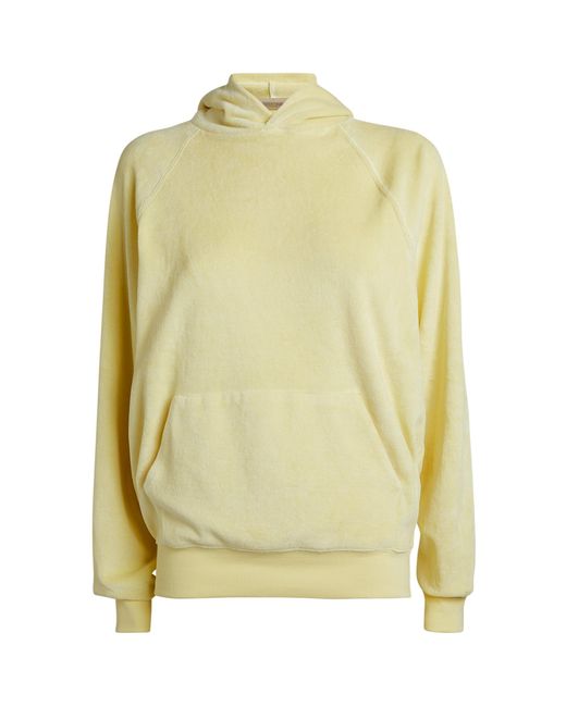 Fear Of God Yellow Velour Hoodie