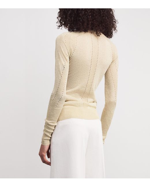 Joseph Natural Metallic Lurex Leblanc Sweater