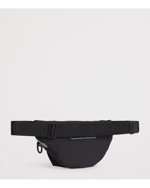 Canada Goose Black Logo Belt Bag for men