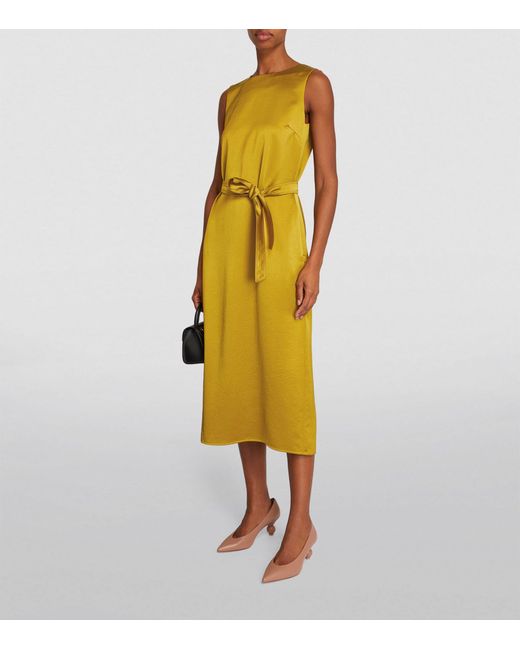 Weekend by Maxmara Yellow Belted Shift Dress