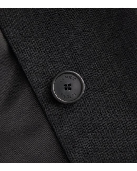 Claudie Pierlot Black Single-Breasted Blazer