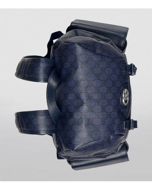 Gucci Blue Medium Gg Supreme Ophidia Backpack for men
