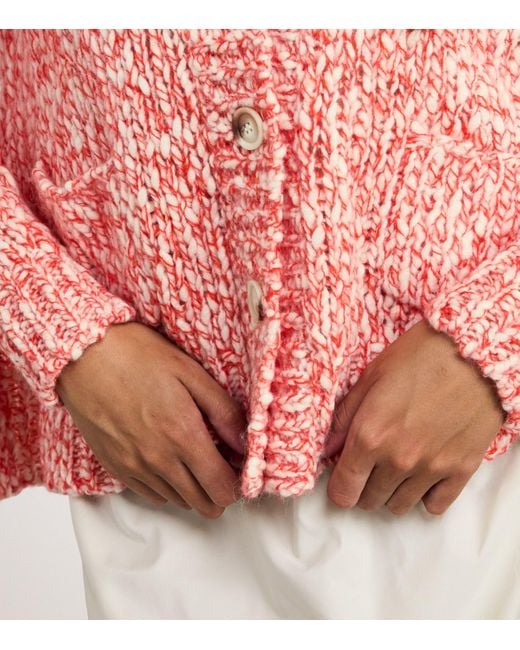 MAX&Co. Pink Wool-Blend Cardigan