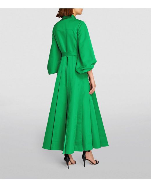 Huishan Zhang Green Embellished Yara Gown