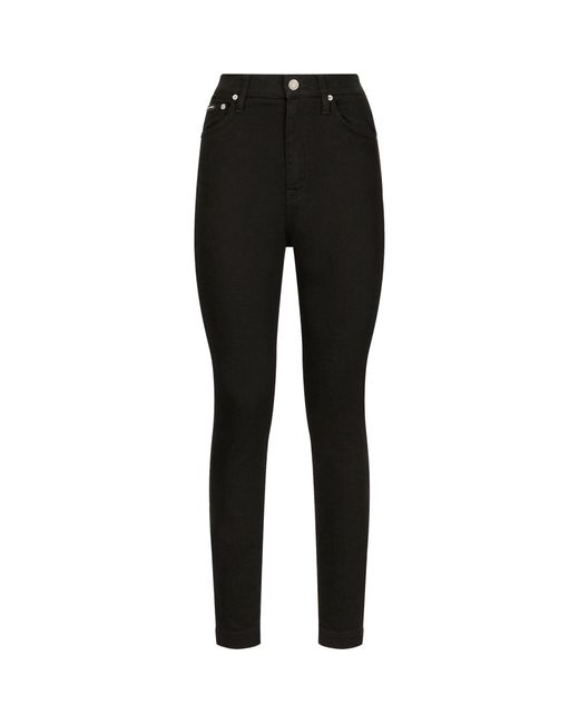 Dolce & Gabbana Black High-rise Skinny Jeans