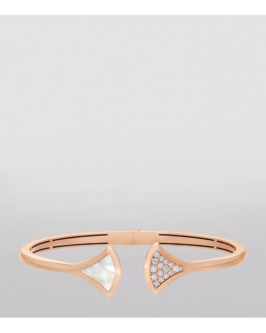 BVLGARI White Diamond And Mother-Of-Pearl Divas' Dream Bangle