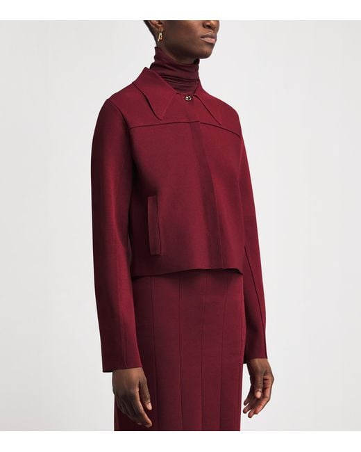 Joseph Red Milano-Knit Gare Compact Jacket