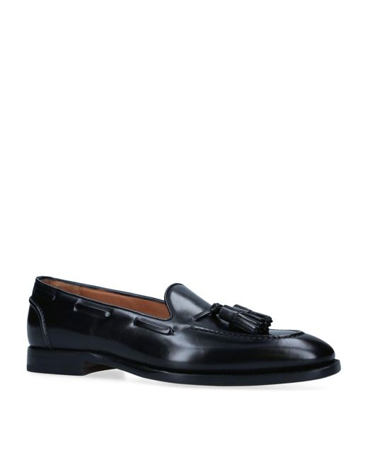 Ralph Lauren Purple Label Leather Luther Loafers in Black for Men | Lyst