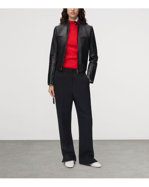 Loewe Black Biker Jacket