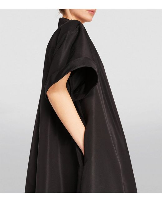 Carolina Herrera Black Short Sleeve Maxi Dress
