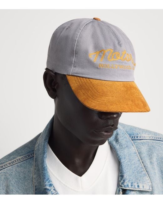 CHERRY LA Orange Cotton Motors Cap for men