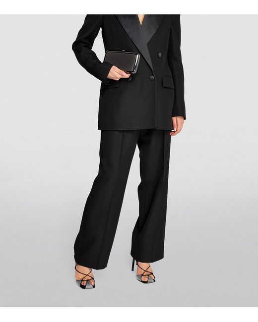 Jeffrey Levinson Black Finley Mirrored Clutch Bag