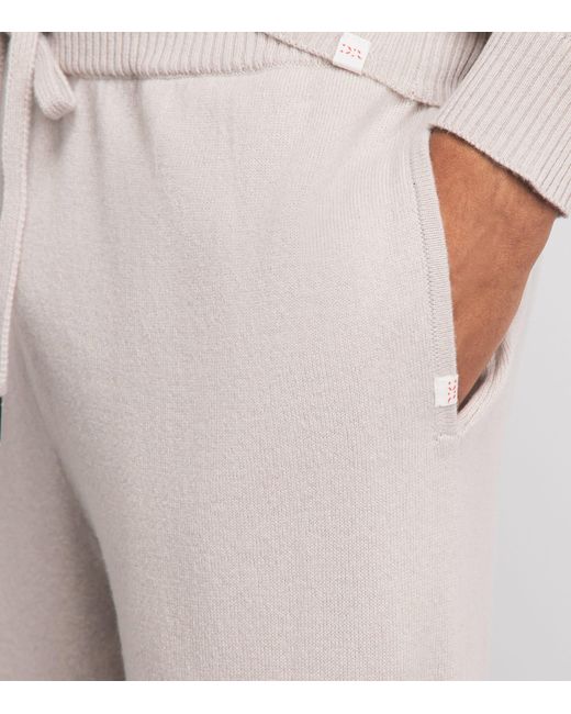 Derek Rose Gray Cashmere Finley Sweatpants for men