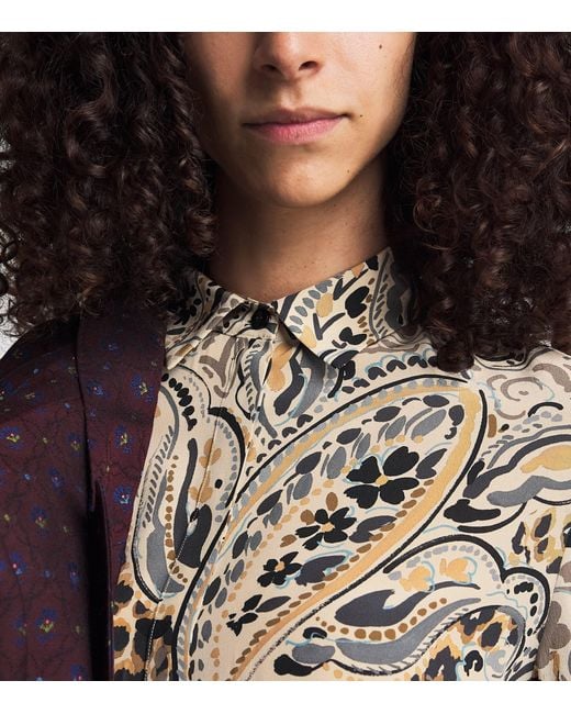 Etro Natural Silk Leopard Shirt