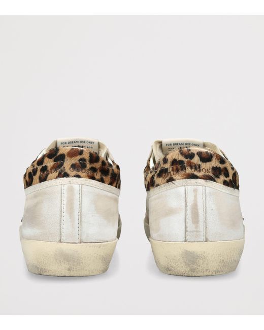 Golden Goose Deluxe Brand White Leather Super Star Sneakers