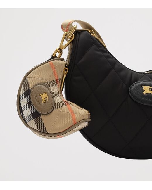 Burberry White Horseshoe Cross-Body Bag Charm