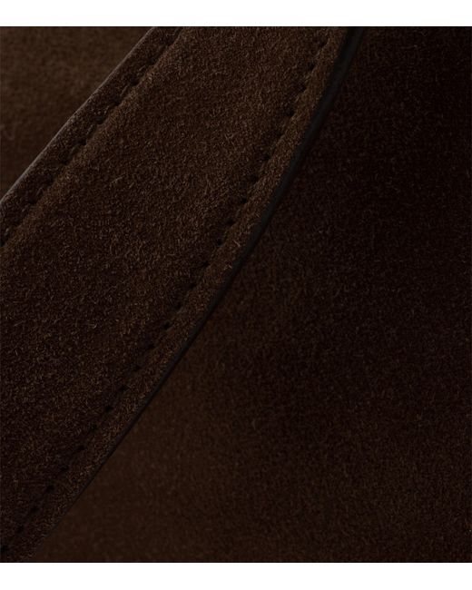 Prada Brown Medium Suede Aimée Shoulder Bag