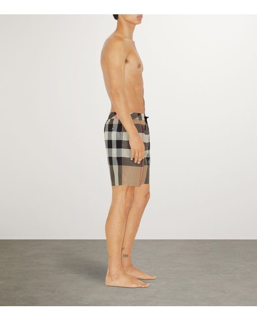 Burberry Natural Check Swim Shorts for men