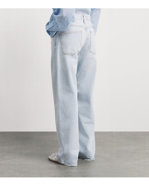 Agolde Blue Arc Bow-Leg Jeans