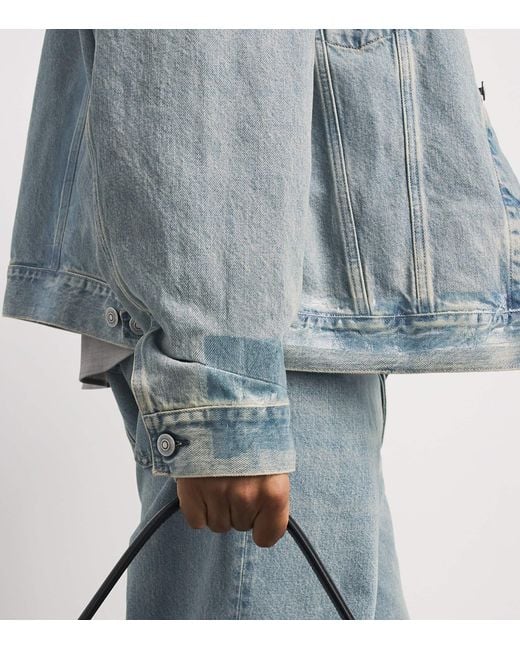 Maison Margiela Blue Distressed Denim Jacket for men