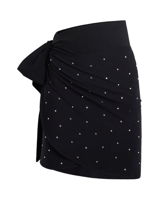 Hunza G Black Short Swarovski Upf50+ Sarong