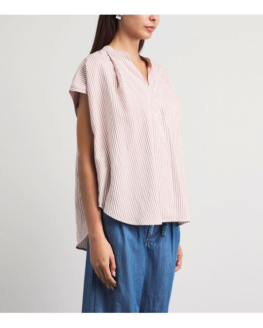 Citizens of Humanity Pink Stripe Penelope Blouse