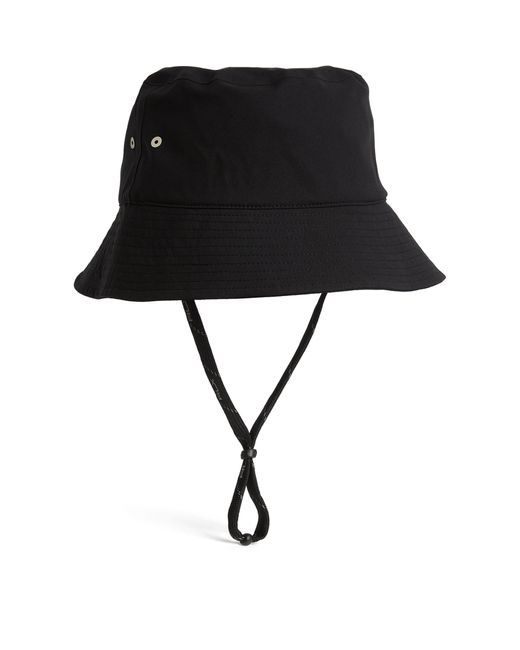 RLX Ralph Lauren Black Water-repellent Bucket Hat for men
