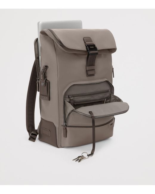 Tumi Gray Harrison Osborn Roll-Top Backpack