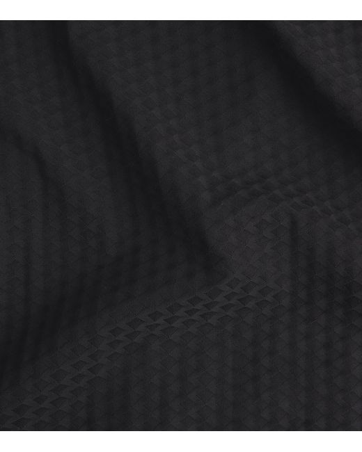 Emporio Armani Black Cotton Embossed T-Shirt for men