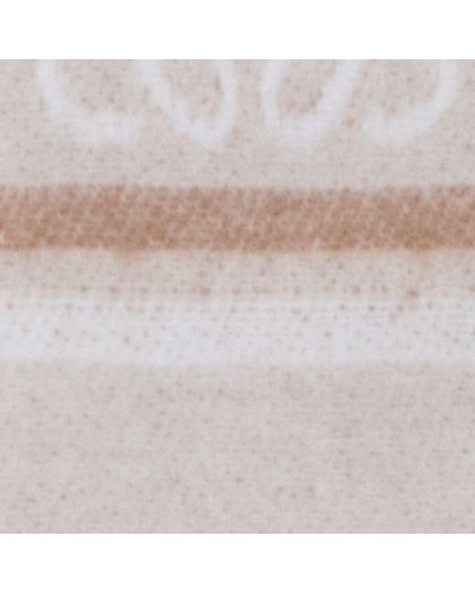 Loewe White Wool-Cashmere Anagram Scarf